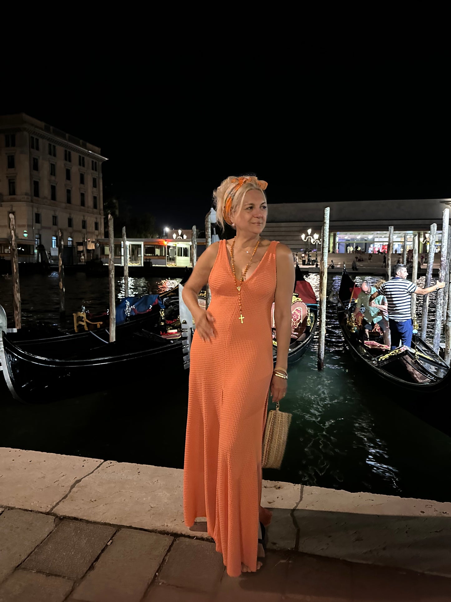 Orange Beach Dress