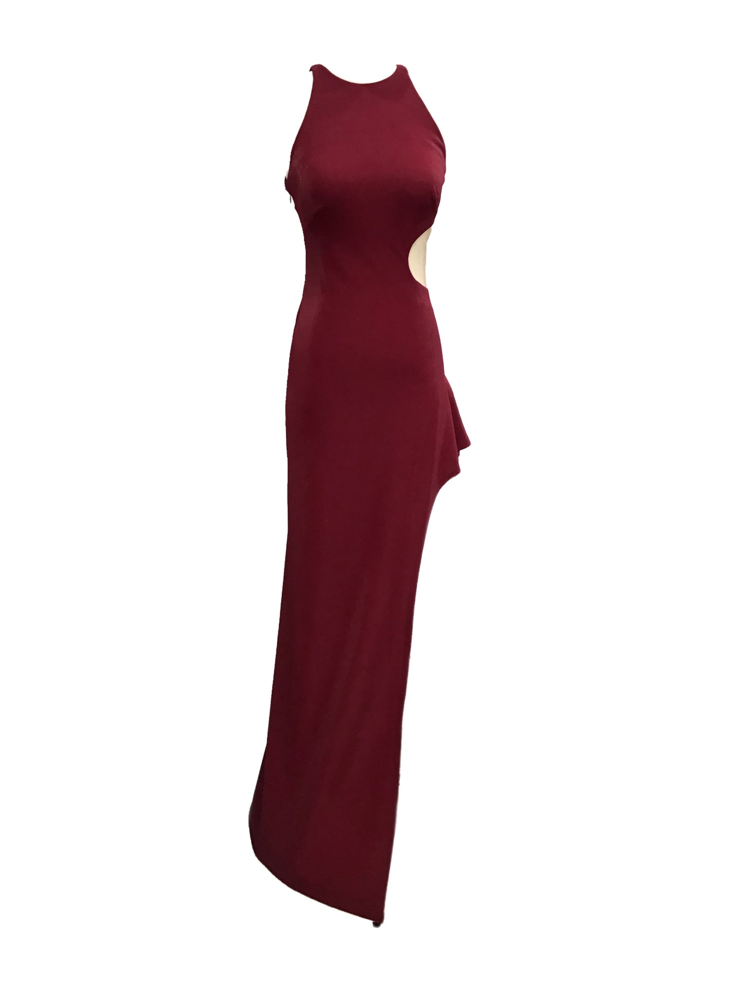 Burgundy Cutout Dress