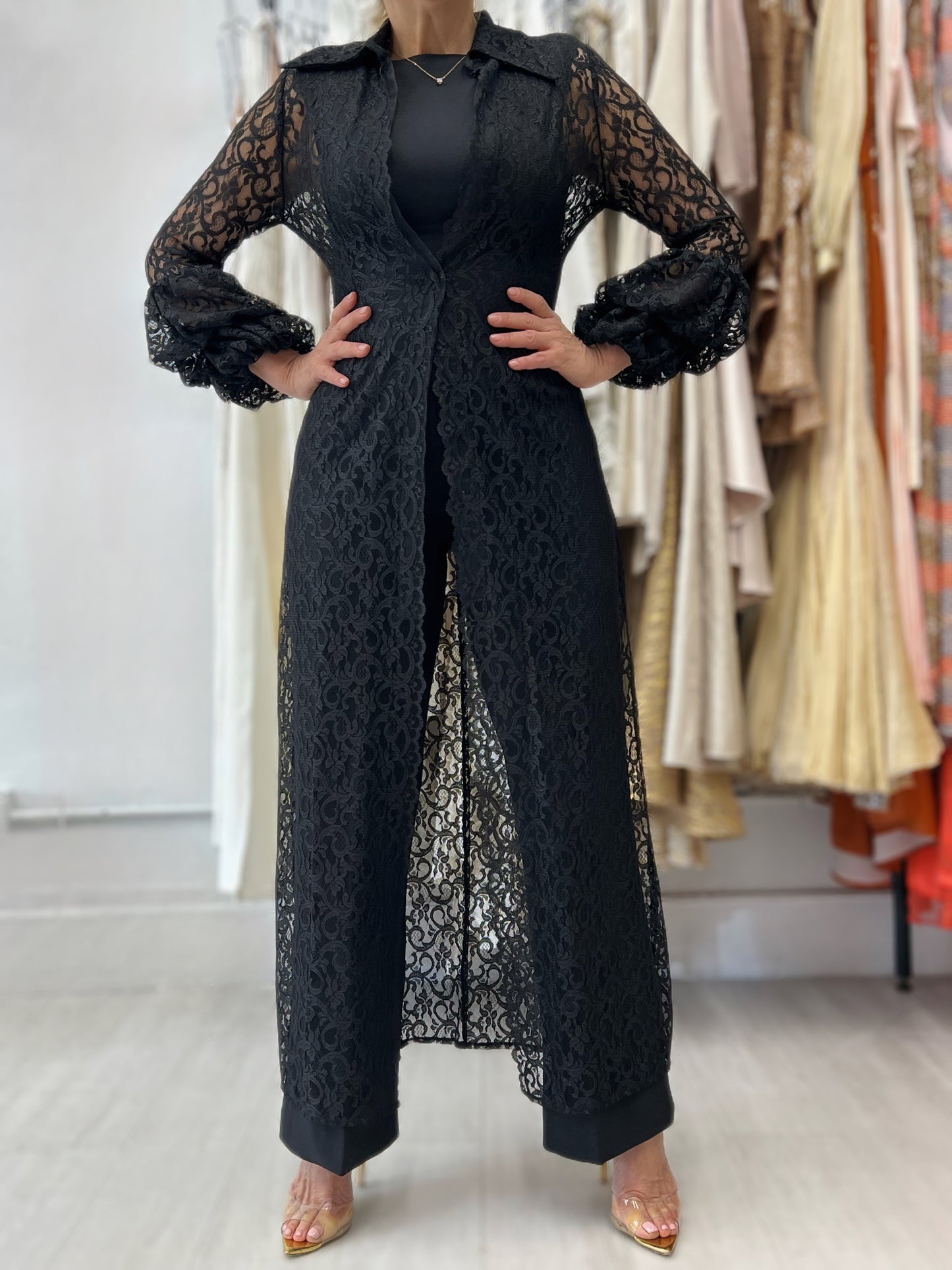 Lace overcoat