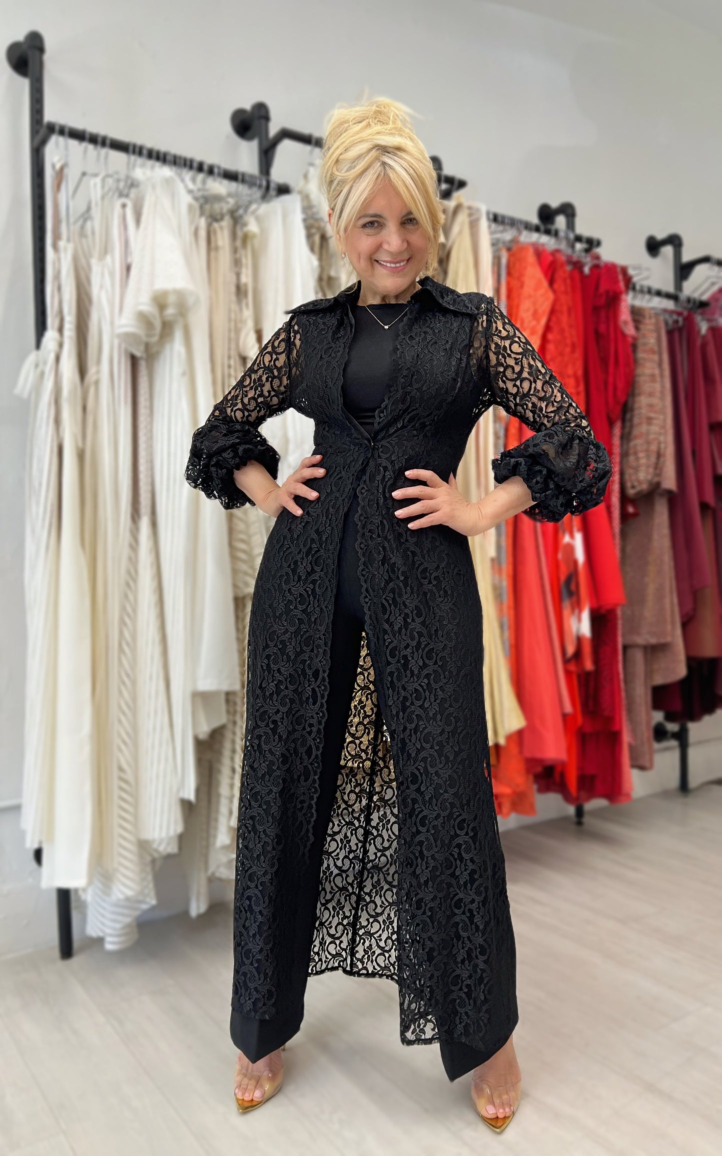 Lace overcoat