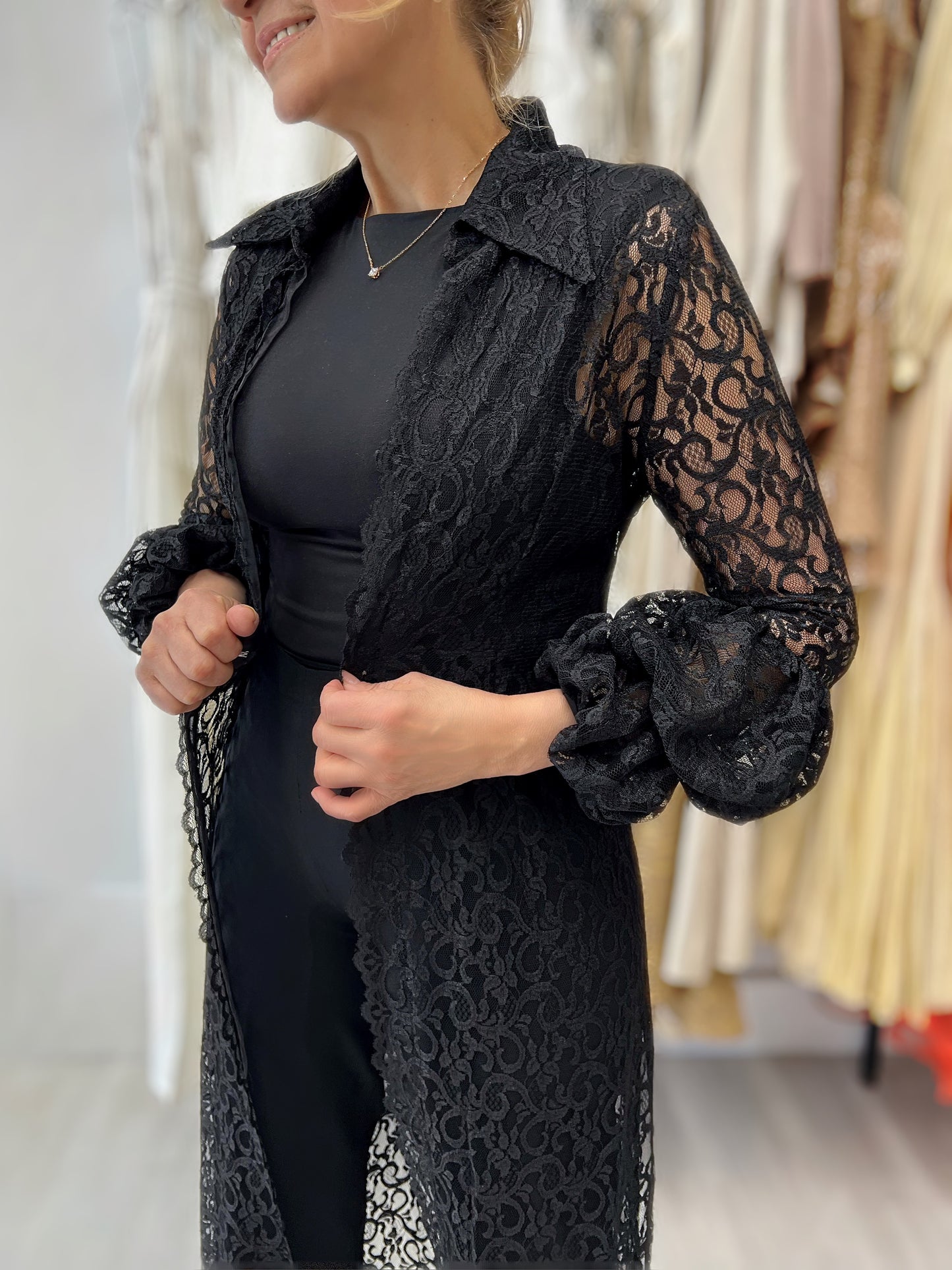 Lace overcoat