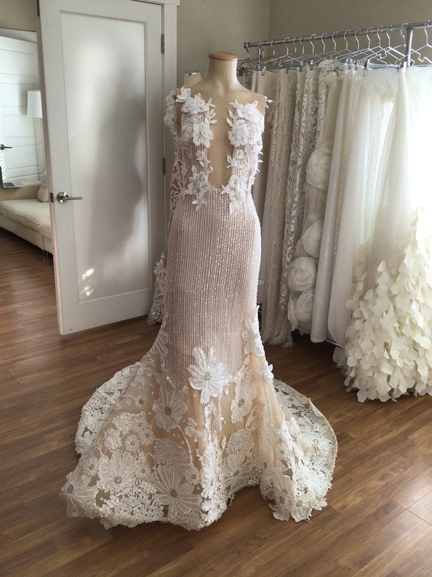 Isabel's Heart- Hand Embroidered Custom Gown