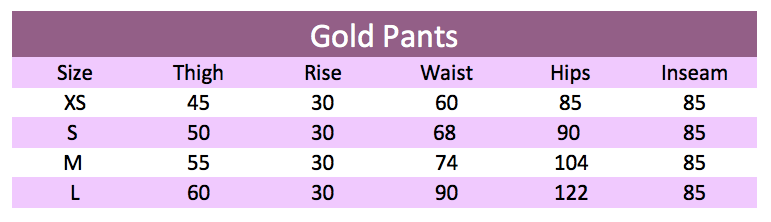 Gold Pants