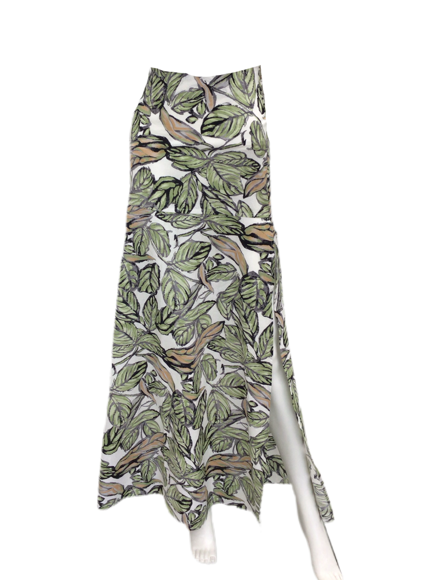 Printed linen Skirt