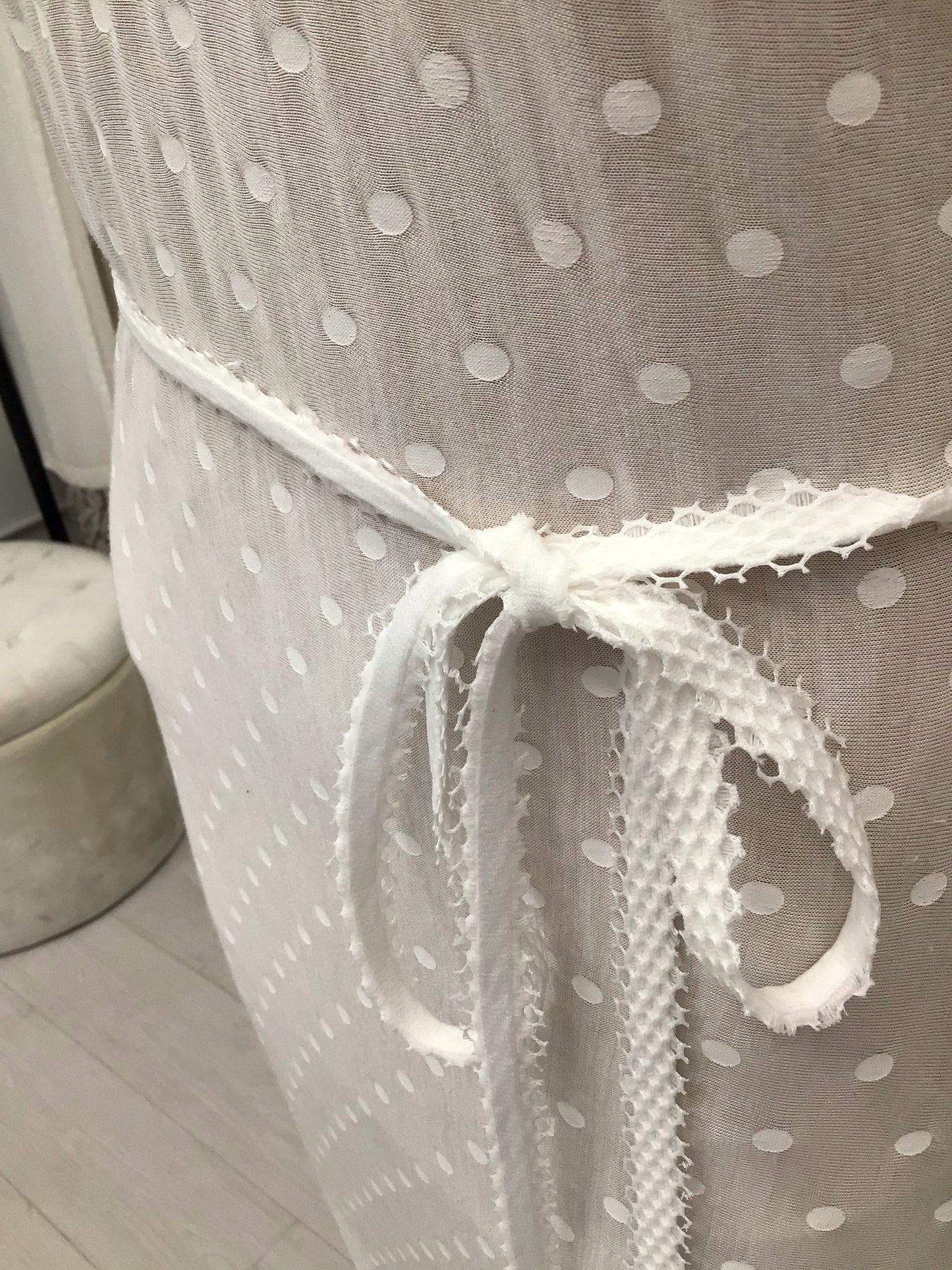 Long polka dot dress