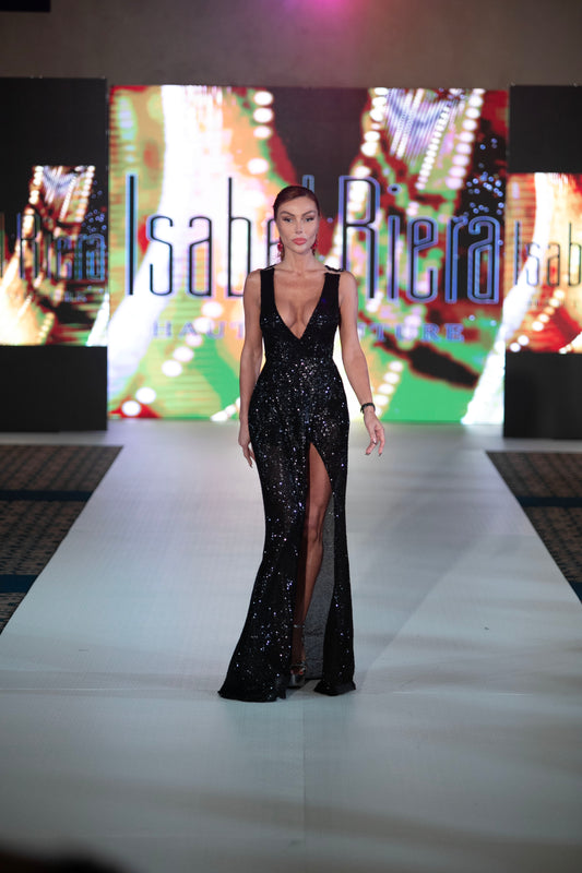 Sequin Wrap dress