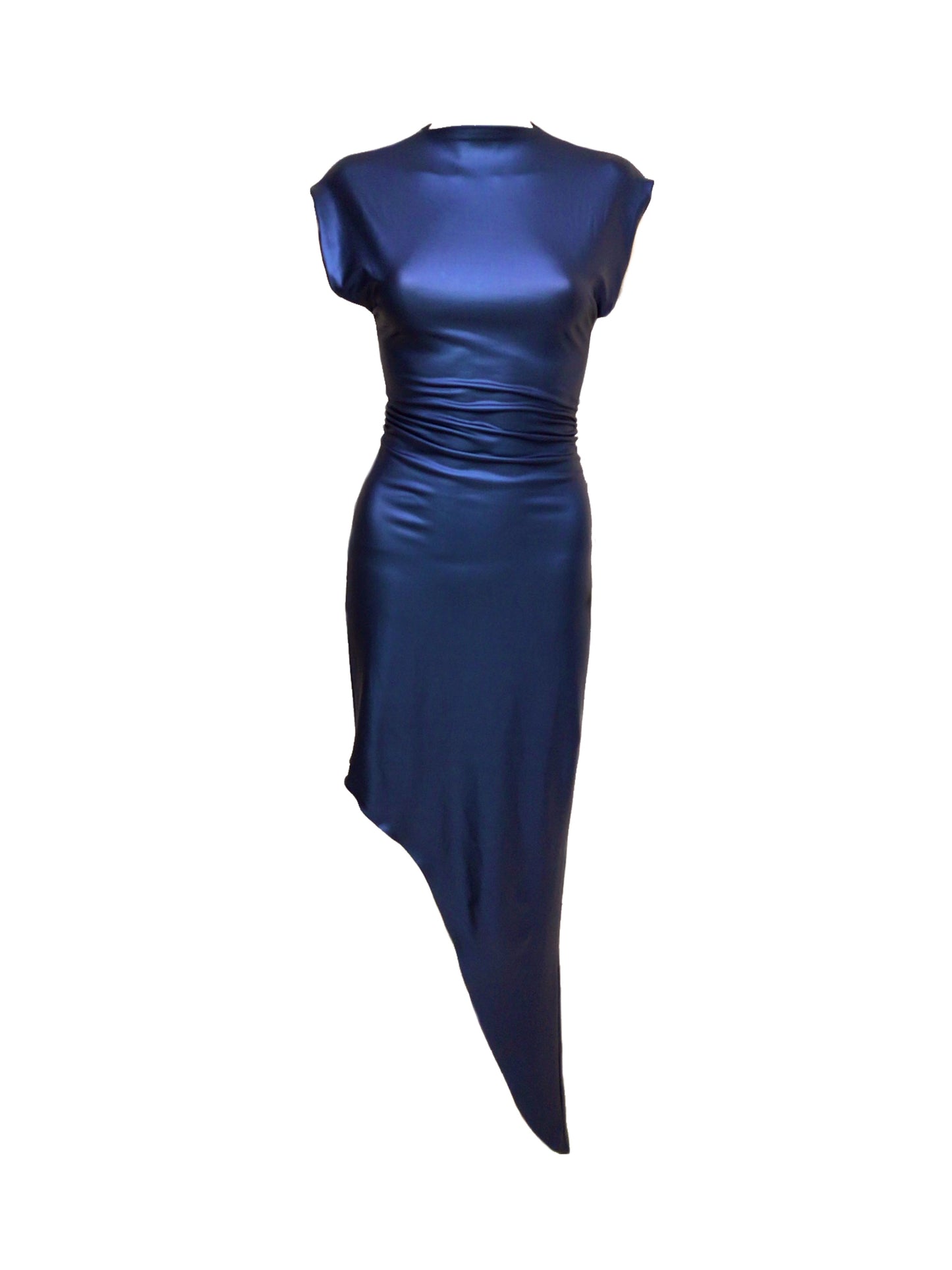 Electric Blue Pleather Dress