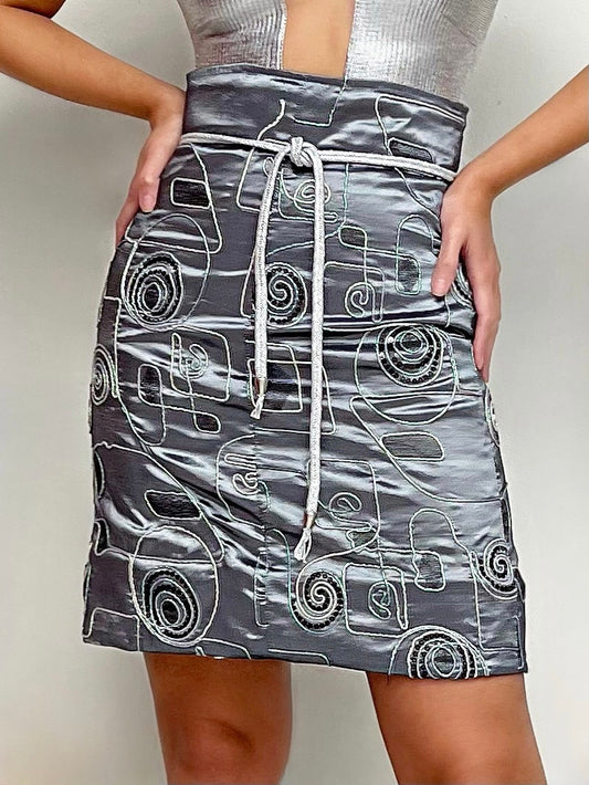 IR embroidered skirt